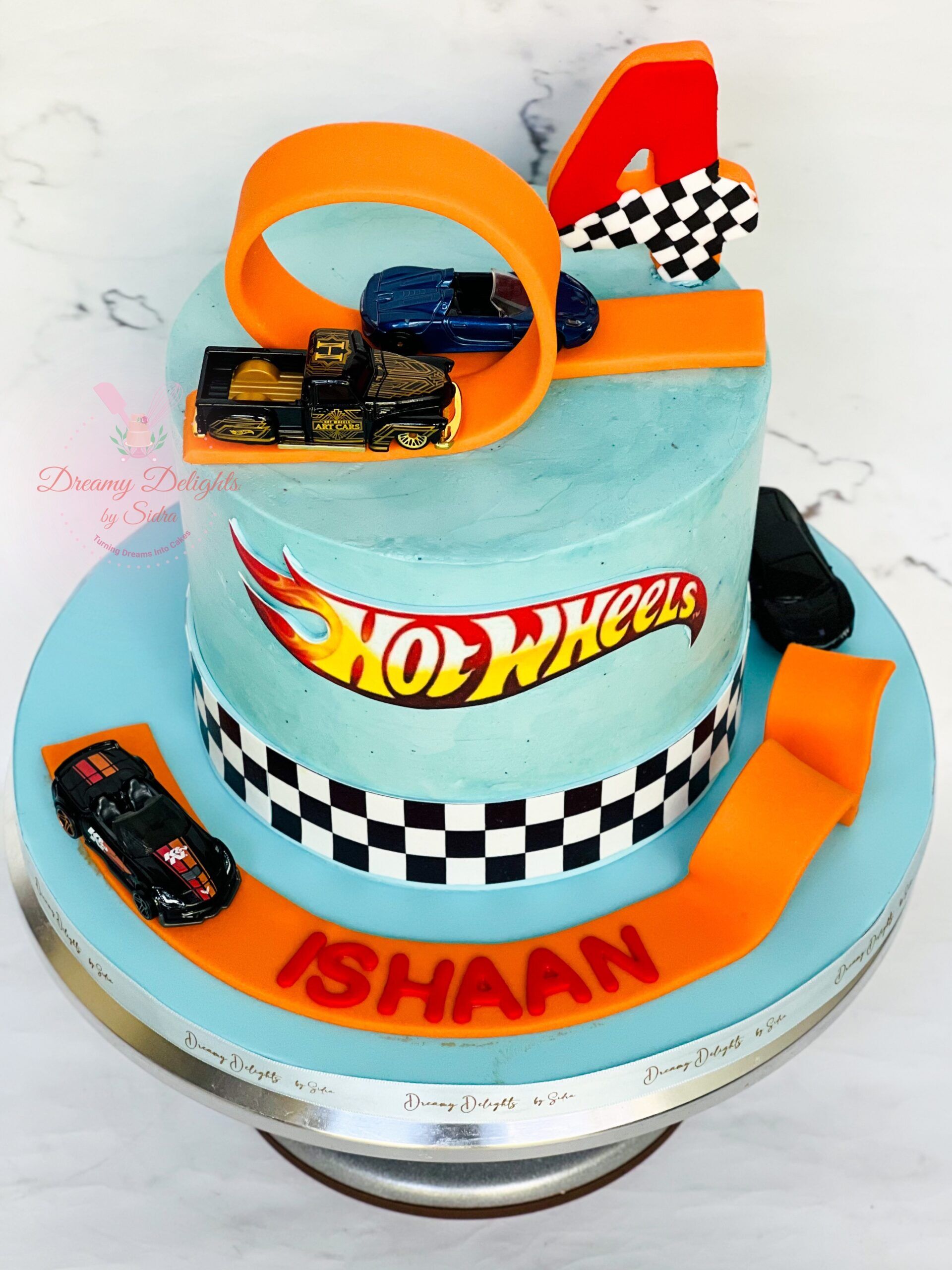 Hot Wheels Cake - Decorated Cake by Cherry on Top Cakes - CakesDecor