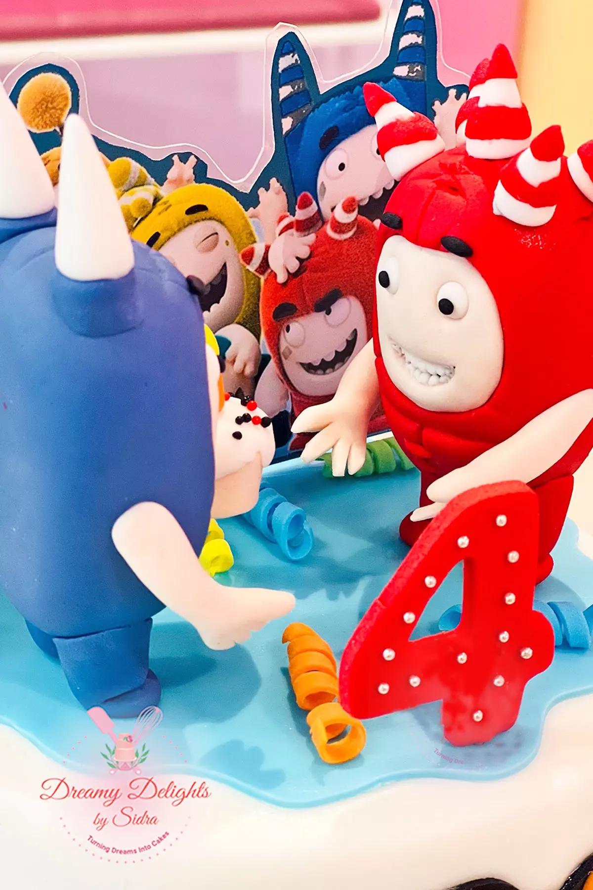 Rainbow Oddbods Cake – Sei Pâtisserie